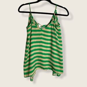 Bebe Handkerchief/Asymmetrical Striped Cami